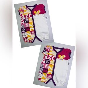 NWT-Walt Disney World 2021 Minnie Mouse Short Sleeve Print Romper